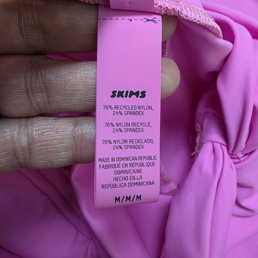 Skims Sarong Skirt Cover Up Swim Taffy Hot Pink Size M - Picture 8 of 8